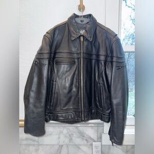 Joe Rocket Black Leather Performance Jacket